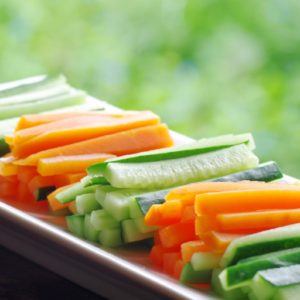 Carrots and cucumber fingers